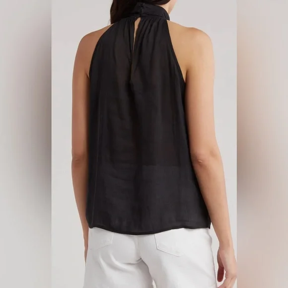 Ramy Brook NY Heather Halter Neck Linen Blend Top. Size Small - Picture 2 of 14